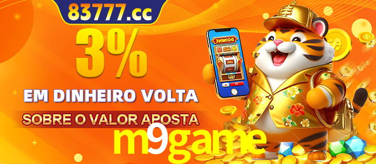 Promoção para baixar e instalar o aplicativo do cassino m9game. O banner oferece uma recompensa de R1aR1aR8, com a imagem de uma cobra sobre moedas de ouro.