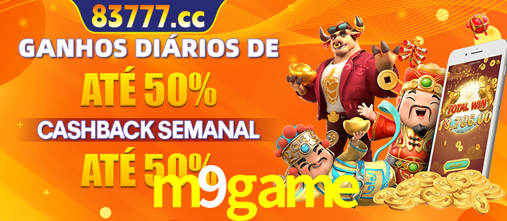 Anúncio de um membro ganhador do cassino m9game que ganhou R$2.193.486,00 jogando o slot PG Fortune Tiger, com os mascotes do jogo comemorando o prêmio.