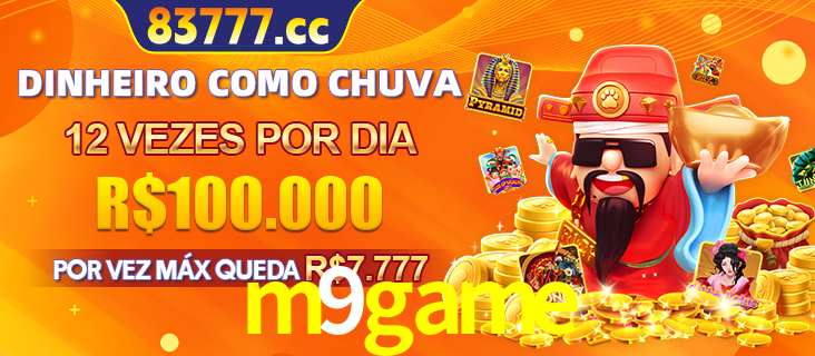 Banner do programa de recompensas Recomende para amigos do m9game, detalhando os bônus por convidar amigos, com prêmios que chegam a R$288.888.